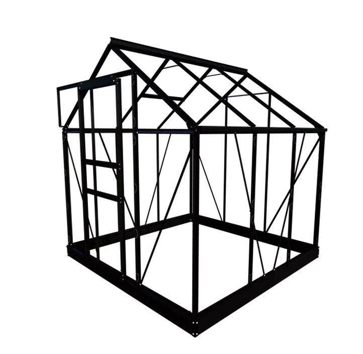 mit 4 mm Polycarbonat, 195 x 193 x 122 cm