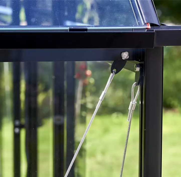 mit 3 mm Sicherheitsglas, 508 x 261 x 135 cm