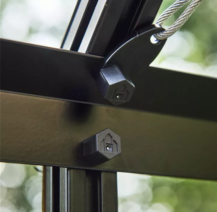 mit 3 mm Sicherheitsglas, 508 x 261 x 135 cm