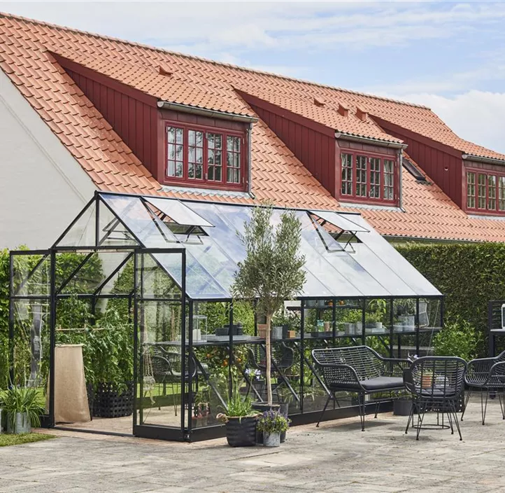 mit 3 mm Sicherheitsglas, 508 x 261 x 135 cm