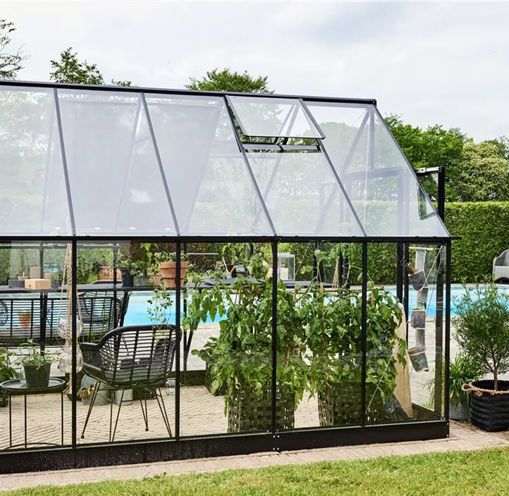 mit 3 mm Sicherheitsglas, 508 x 261 x 135 cm