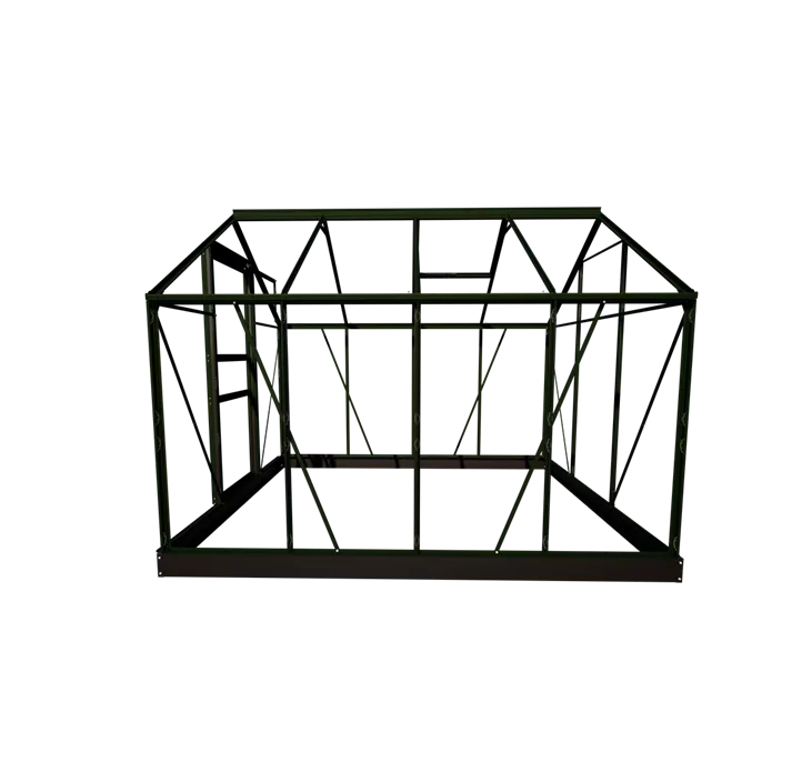 mit 3 mm Blankglas, 257 x 193 x 122 cm