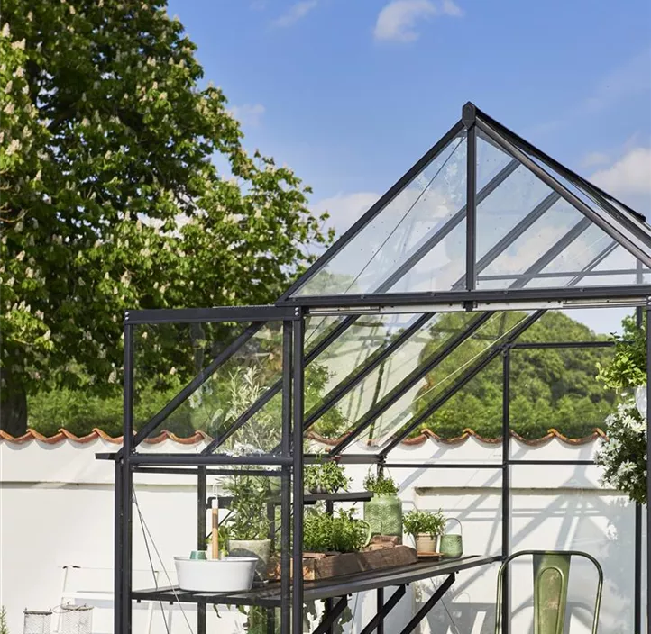 mit 3 mm Sicherheitsglas, 261 x 261 x 135 cm