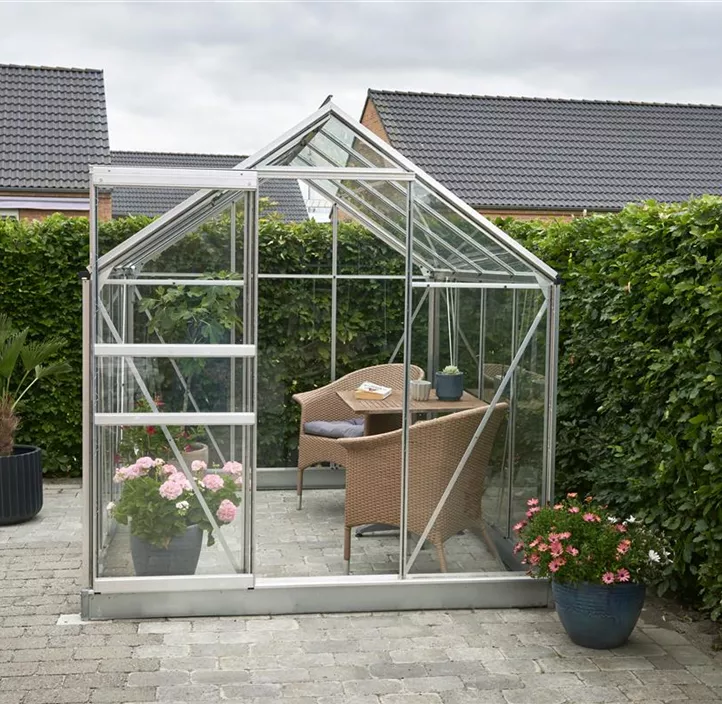 mit 3 mm Sicherheitsglas, 257 x 193 x 122 cm