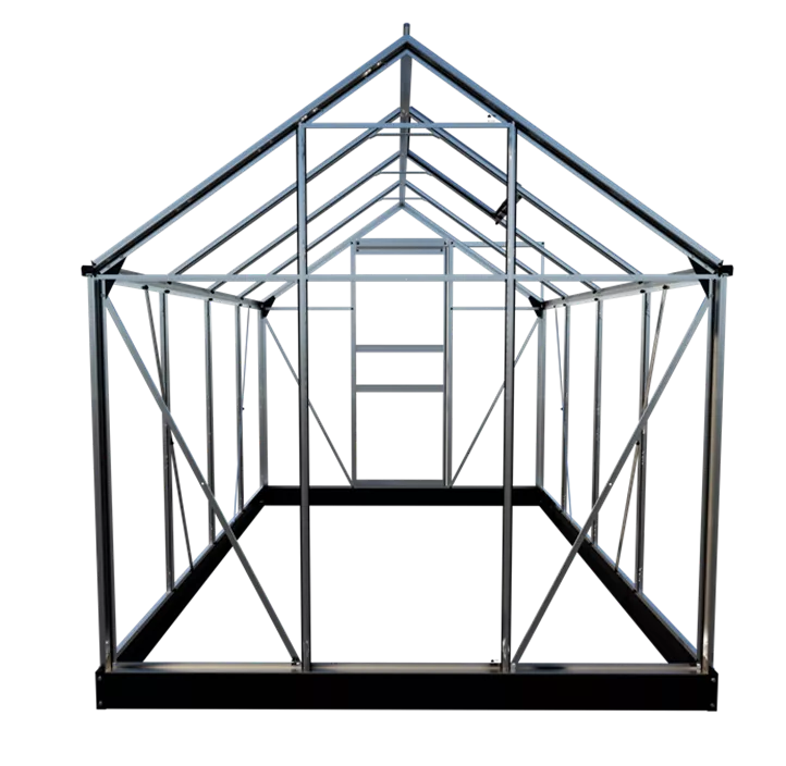 mit 3 mm Sicherheitsglas, 257 x 193 x 122 cm