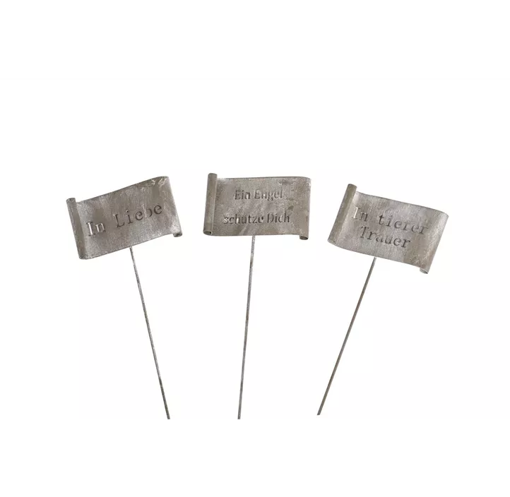 Schild am Stab, 3er