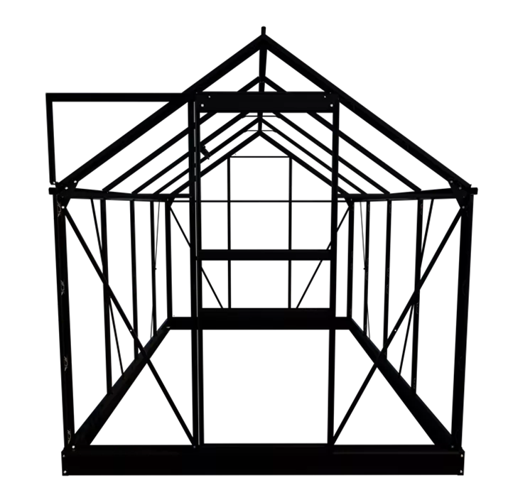 mit 3 mm Sicherheitsglas, 257 x 193 x 122 cm