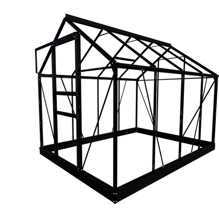 mit 3 mm Sicherheitsglas, 257 x 193 x 122 cm