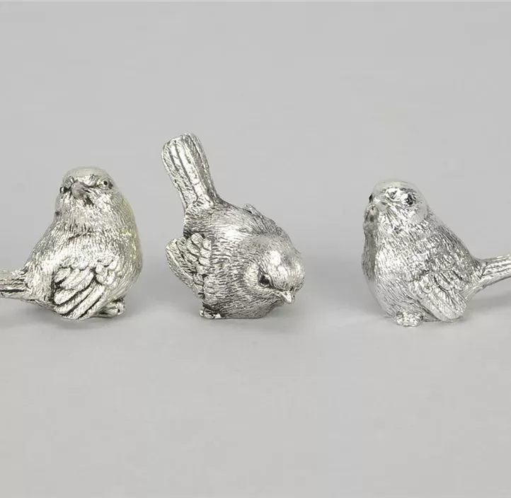 Vogel 3 sortiert Polyresin