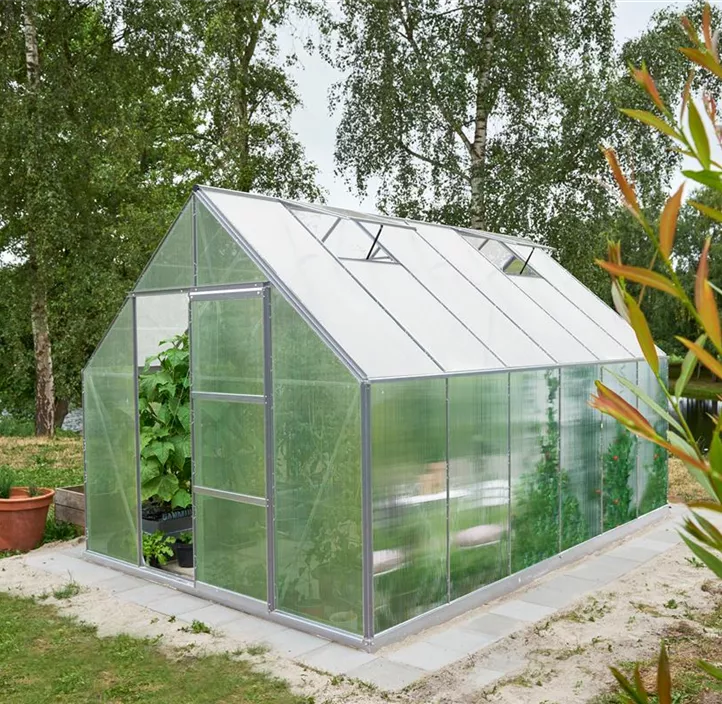 mit 6 mm Polycarbonat, 384 x 257 x 123 cm