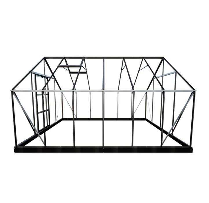 mit 6 mm Polycarbonat, 384 x 257 x 123 cm