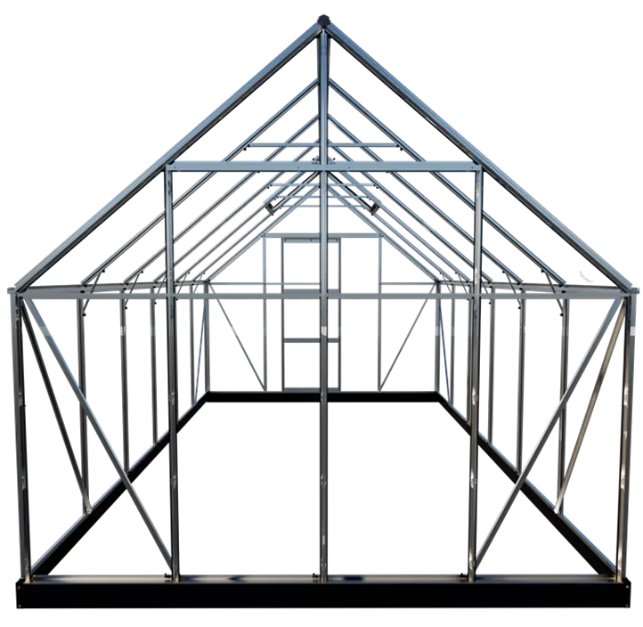 mit 6 mm Polycarbonat, 384 x 257 x 123 cm