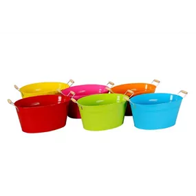 Schale oval mit Griff bunt Schale oval mit Griff bunt