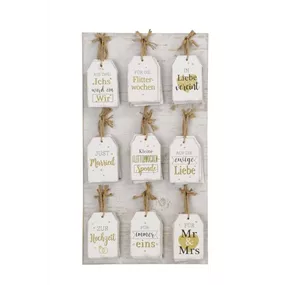 Geschenkanhänger Hochzeit, gold Geschenkanhänger Hochzeit, gold