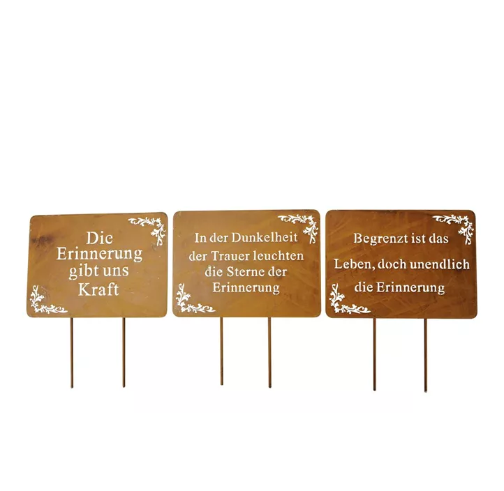 Schild zum Stecken sort.