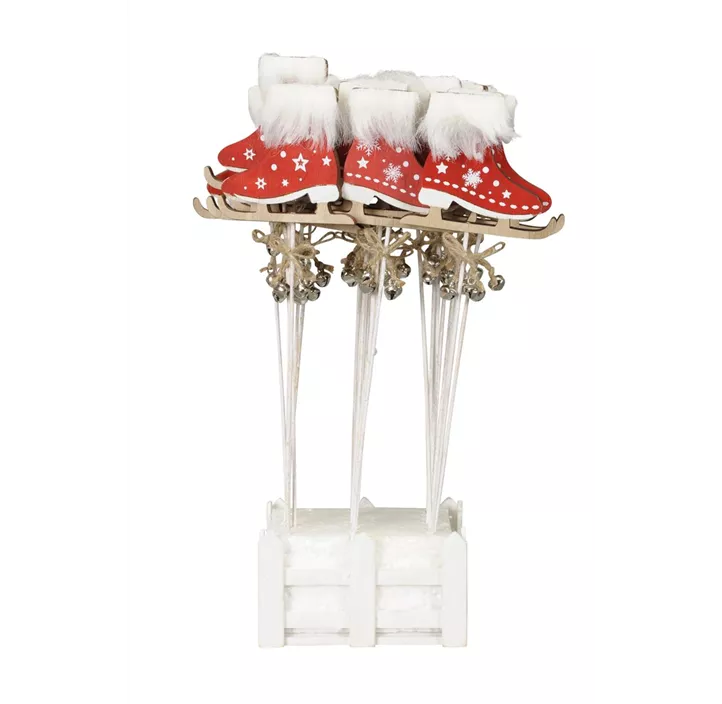 Schlittschuhe am Stab