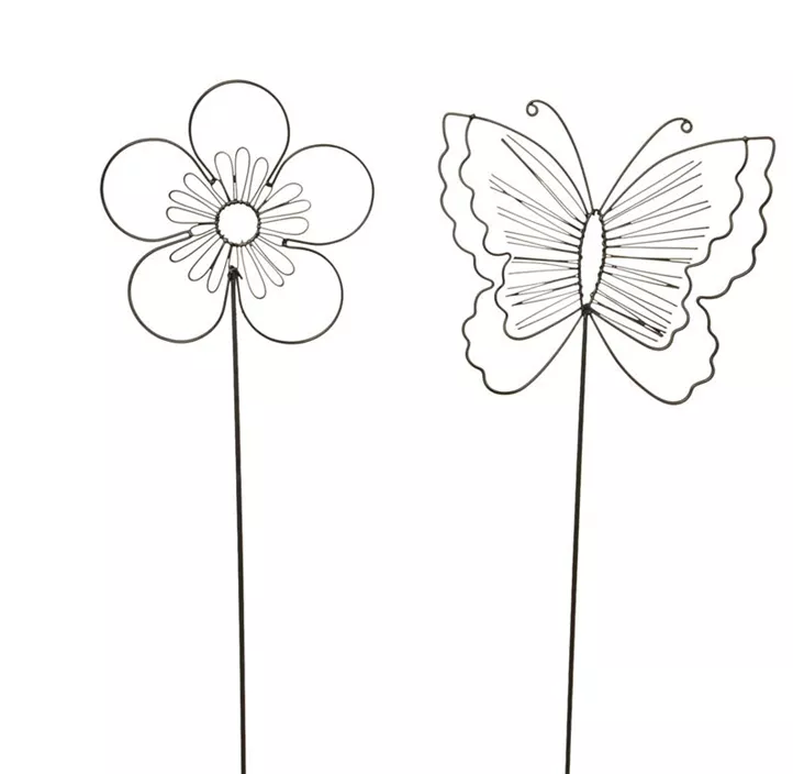 Stecker Blume/Schmetterling