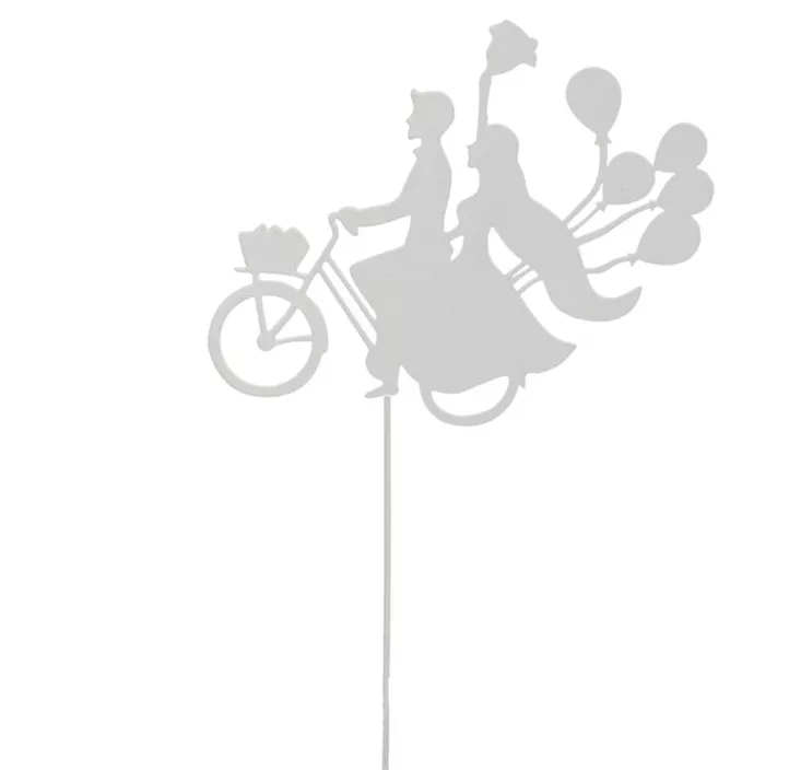 Stecker Brautpaar auf Fahrrad