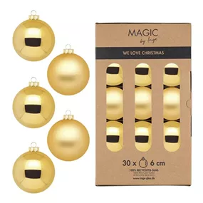 Glaskugel 6 cm 30 Stk/Packung