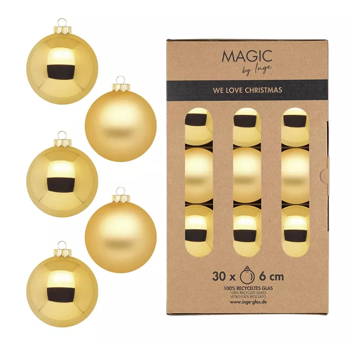 Glaskugel 6 cm 30 Stk/Packung