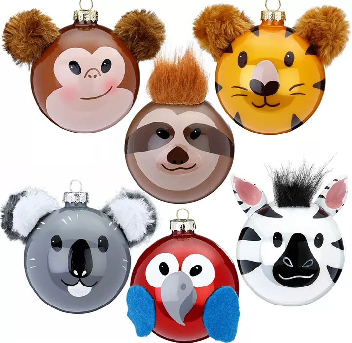 Glasfigur Wild Christmas 12er Packung