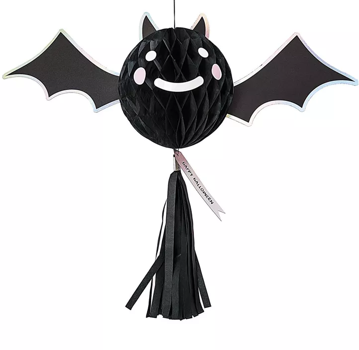 Wabenpapier mit Quaste, Fledermaus