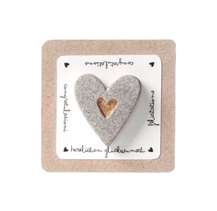 Terrazzo Herzmagnet