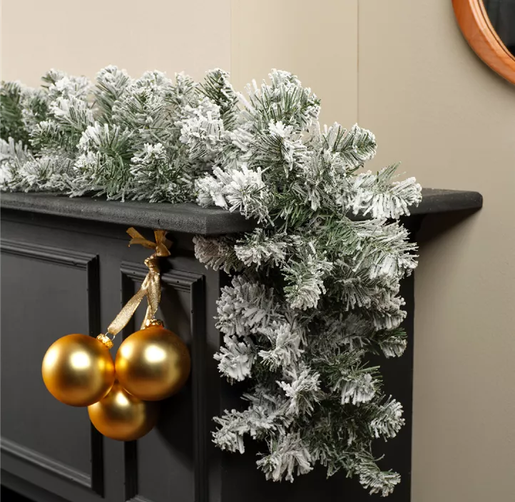 Girlande Imperial beschneit indoor