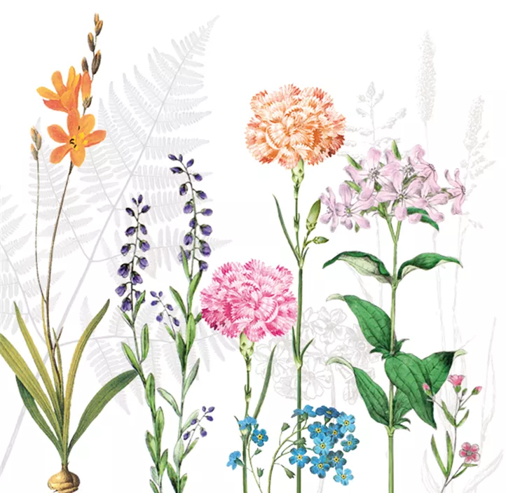 Cocktailserviette dekoriert