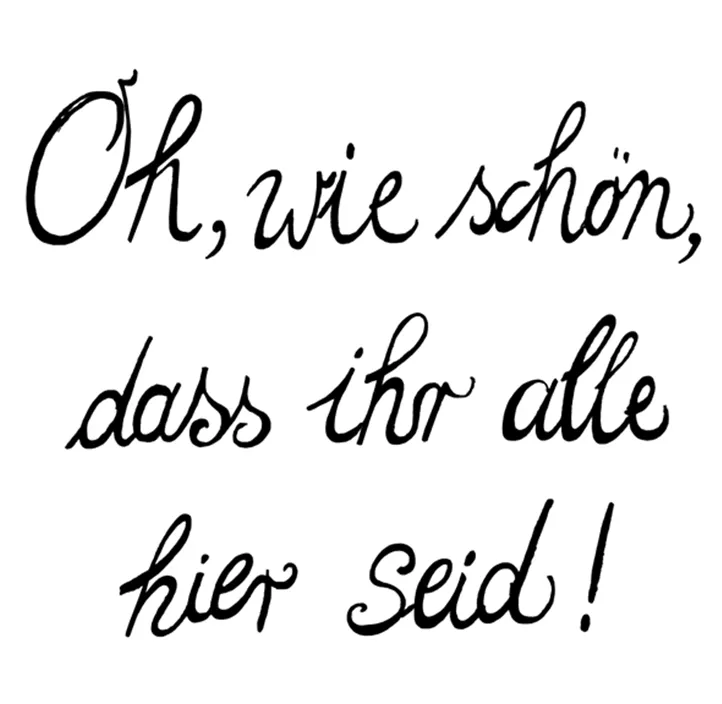 Cocktailserviette dekoriert