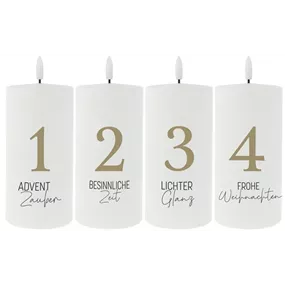 LED Adventkerzen Adventzauber 4er