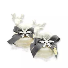 Schafmilchseife rund in der Dose Schneerose