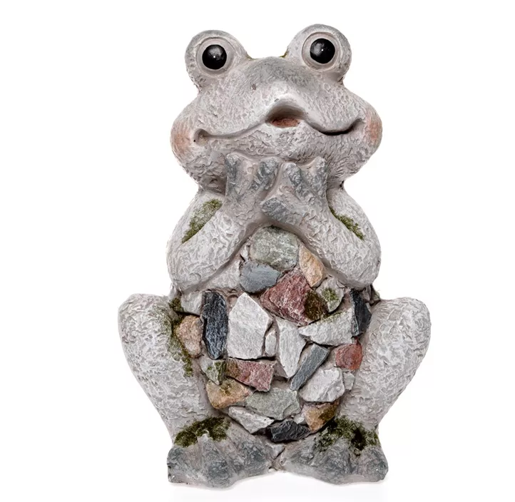 Frosch in Kieselstruktur Frosch in Kieselstruktur