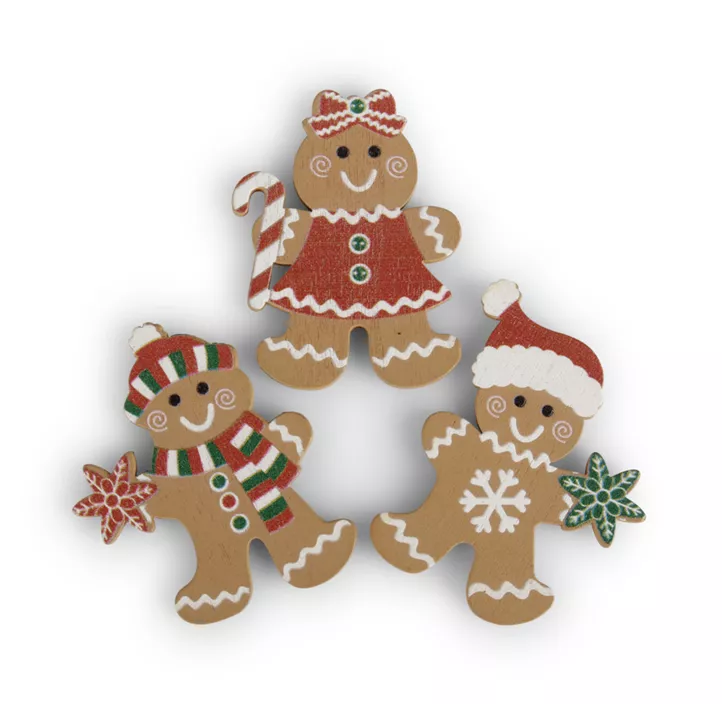 Lebkuchenfamilie zum Streuen 12 Stk