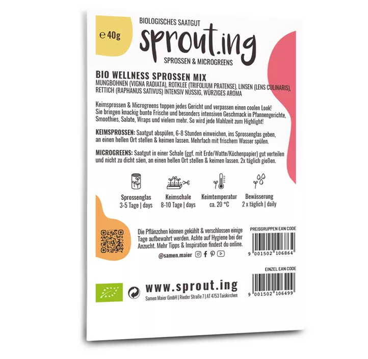 BIO Sprouting Wellness Sprossen Mix BIO Sprouting Wellness Sprossen Mix