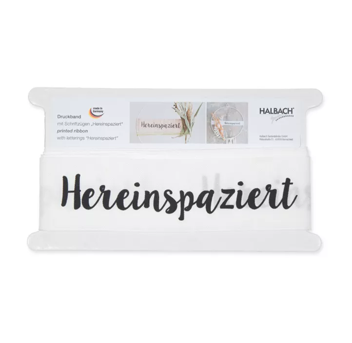 Druckband Hereinspaziert