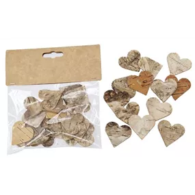 Birkenherzen in der Box