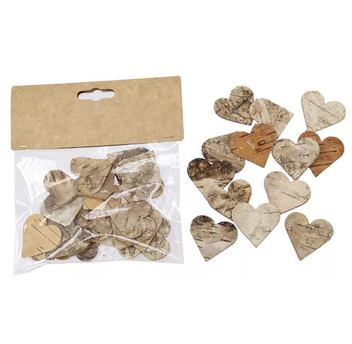 Birkenherzen in der Box Birkenherzen in der Box