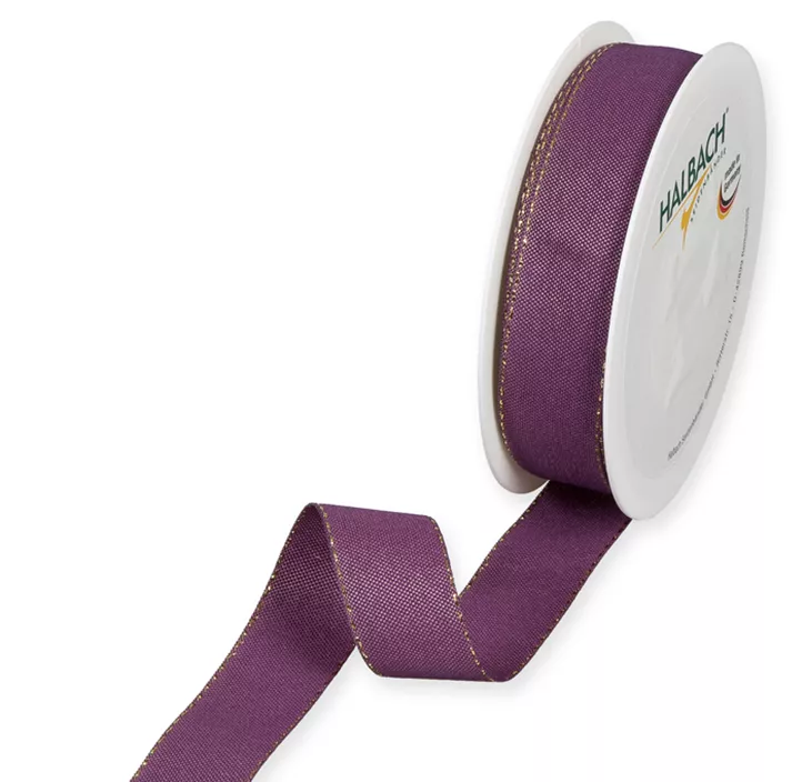 Dekorband mit zartem Goldrand