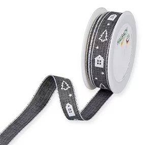 Druckband Häuser und Bäume