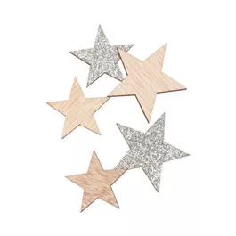 Holz Streudeko Sterne 16 Stk Holz Streudeko Sterne 16 Stk