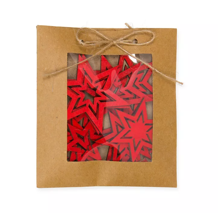 Holz-Streusort. Sterne 20 Stk Holz-Streusort. Sterne 20 Stk