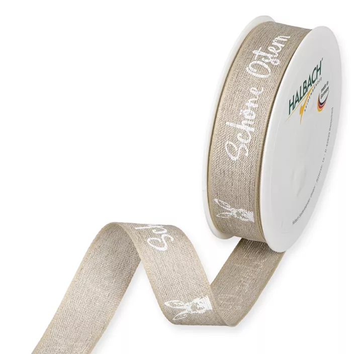 Leinen Druckband Schöne Ostern