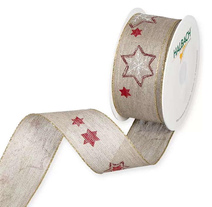 Leinen-Druckband Sterne