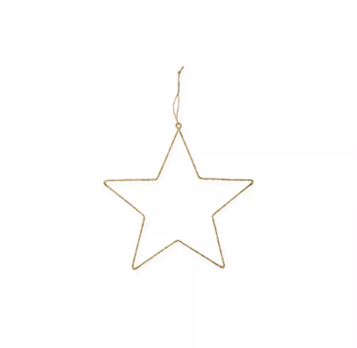 Metall-HängerGlitter-Stern