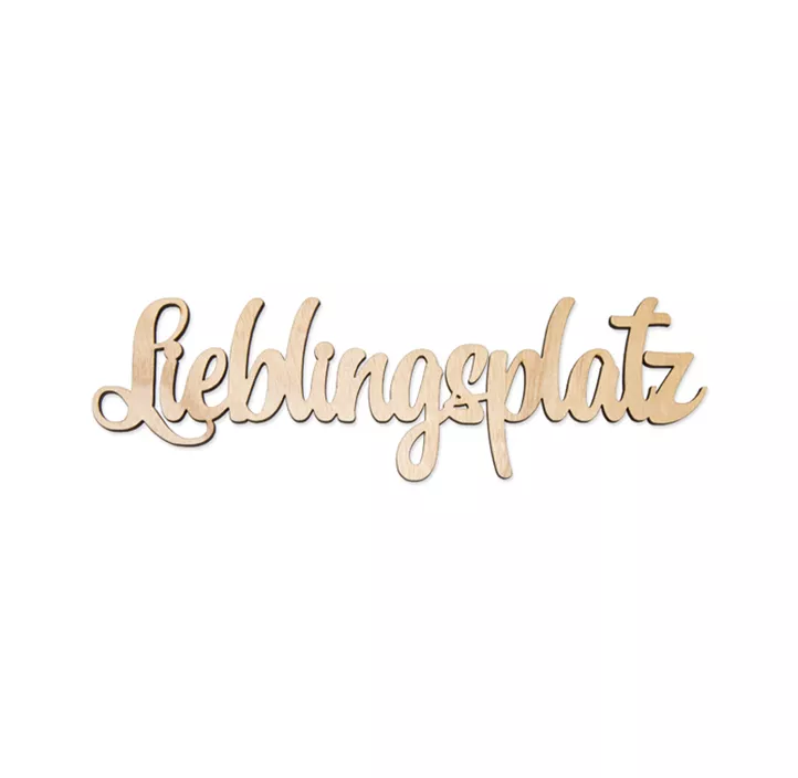 Schriftzug Lieblingsplatz Schriftzug Lieblingsplatz