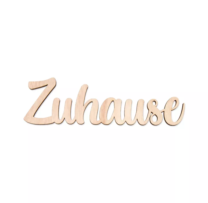 Schriftzug Zuhause