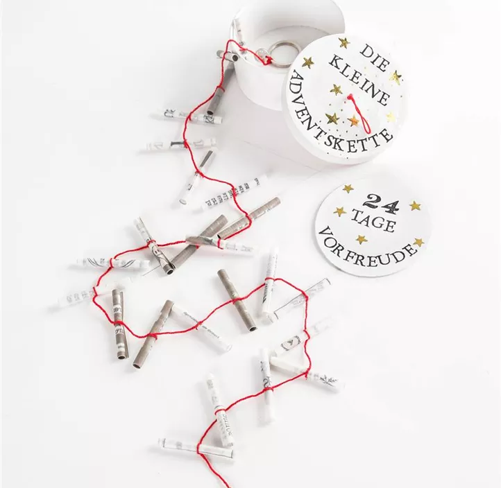 Adventskalenderkette in der Dose Adventskalenderkette in der Dose