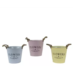 Eimer mit Kordelgriff Flowers & Garden