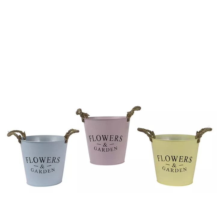 Eimer mit Kordelgriff Flowers & Garden Eimer mit Kordelgriff Flowers & Garden